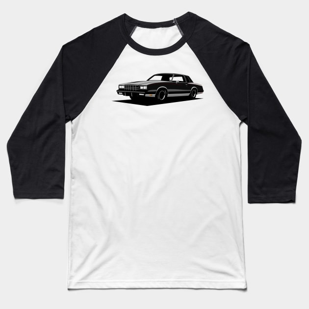 Chevrolet Monte Carlo Baseball T-Shirt by TheArchitectsGarage